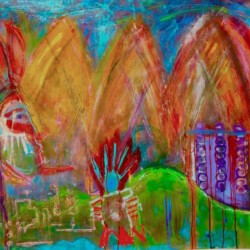 A Thousand Sons Who Walked This Earth, Original SOLD
(NOW available as print on paper or canvas, starting at $111; sizes begin at 8 x10. please contact Oonagh on her contact page for more details)