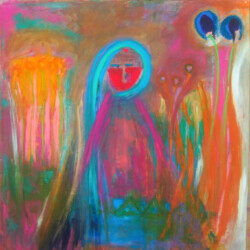 Blossoming of Spirit Child, 52x50, Original SOLD
(NOW available as print on paper or canvas, starting at $111; sizes begin at 8 x10. please contact Oonagh on her contact page for more details)