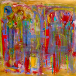 Beings of Light, 44x50, Original SOLD
(NOW available as print on paper or canvas, starting at $111; sizes begin at 8 x10. please contact Oonagh on her contact page for more details)