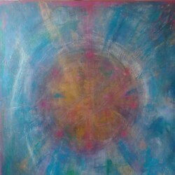 the island of hy-brasil ,36x48, Original SOLD
(NOW available as print on paper or canvas, starting at $111; sizes begin at 8 x10. please contact Oonagh on her contact page for more details)